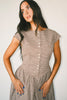 heirloom midi dress // brown gingham *zoco exclusive*