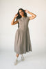 heirloom midi dress // brown gingham *zoco exclusive*