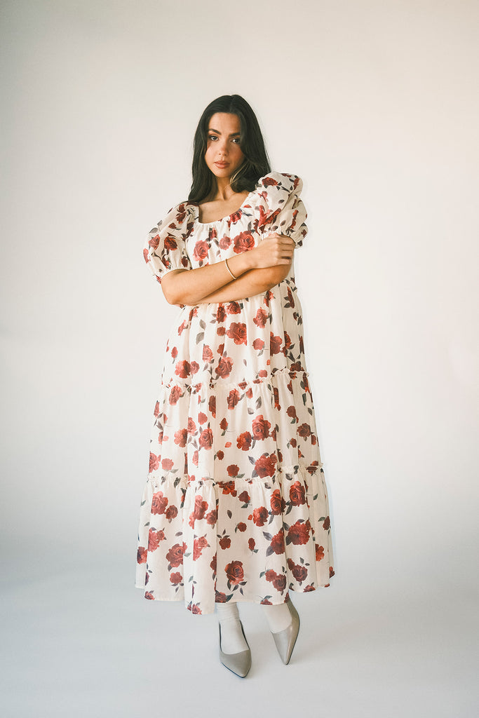 daymaker dress // red floral *zoco exclusive*