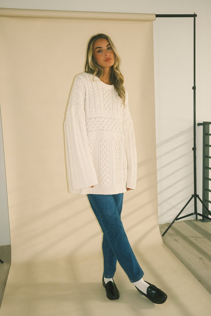 kate sweater // cream *zoco exclusive*