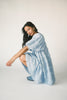 a blue puff sleeve mini dress with lace tiered details + a stretchy square neckline. perfect for family pictures, baby showers, weddings, + special occasions. 
