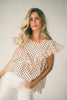 blondie ruffle top // polka dot *zoco exclusive*