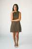 sicily linen mini dress // mocha dot *zoco exclusive*