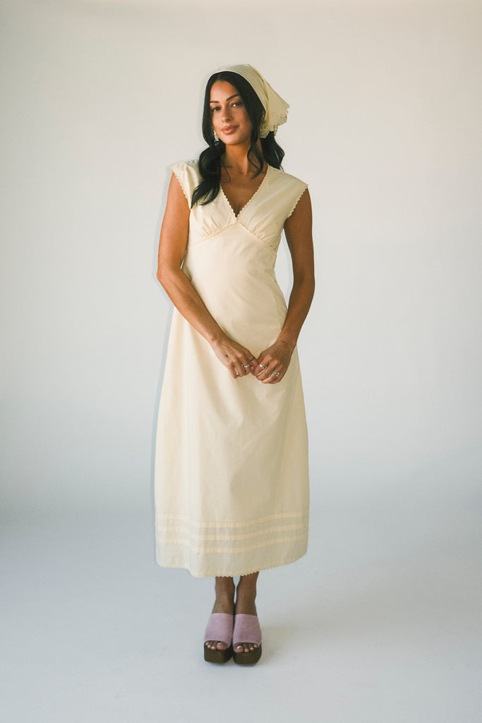 i got you babe midi dress // butter yellow *zoco exclusive*