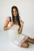 hadley mini dress + scarf // pink polka dot *zoco exclusive*