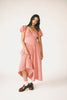 vintage-inspired puff sleeve dress with a square neckline. the perfect red gingham puff sleeve dress for rodeos, family pictures,+ semi-casual occasions.
