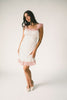 hadley mini dress + scarf // pink polka dot *zoco exclusive*