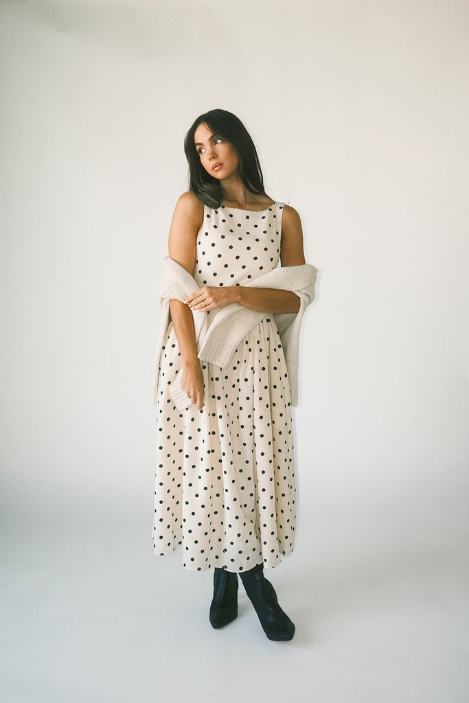 viv midi dress // polka dot *zoco exclusive*