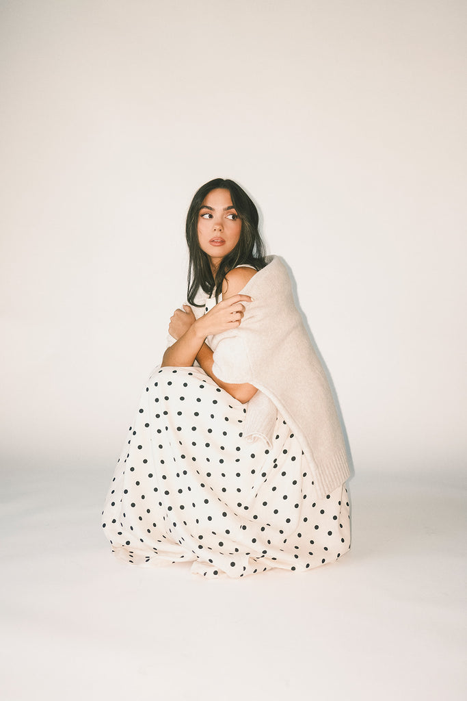 viv midi dress // polka dot *zoco exclusive*