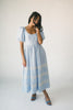 wren midi dress // blue *zoco exclusive*
