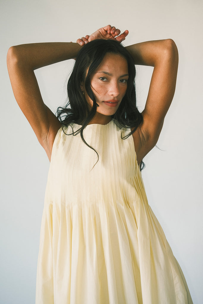 heidi dress // butter yellow *zoco exclusive*