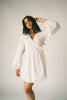 maxwell wrap dress // white *zoco exclusive*