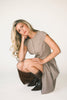 heirloom midi dress // brown gingham *zoco exclusive*