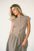 heirloom midi dress // brown gingham *zoco exclusive*