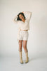 white cotton shorts with eyelet details. pair them with the matching white tank top to create the perfect two piece set for brunch dates, vacations, + everyday wear. 
