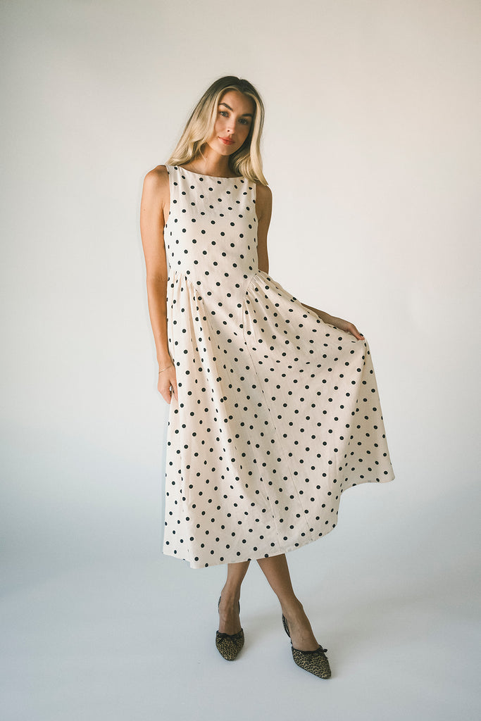 viv midi dress // polka dot *zoco exclusive*