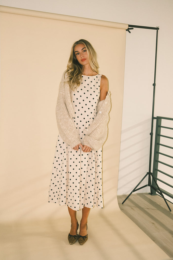 viv midi dress // polka dot *zoco exclusive*