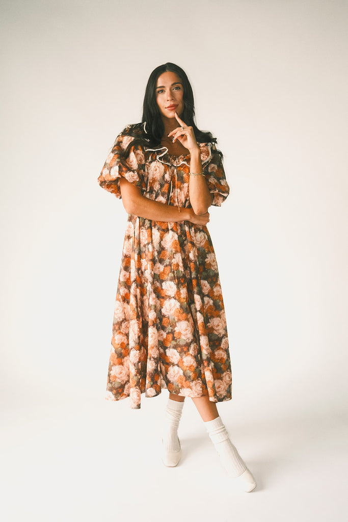 good luck puff sleeve dress // cocoa bloom *zoco exclusive*