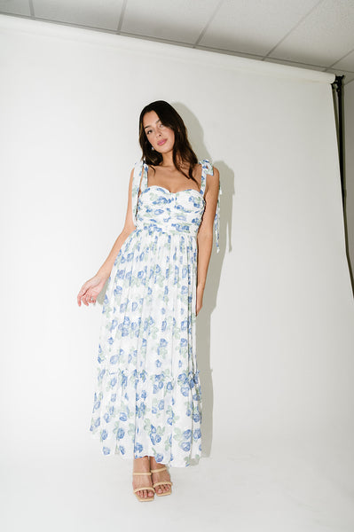 chinese dress ladies Helena Spaghetti Strap Floral Maxi Dress S main image 0