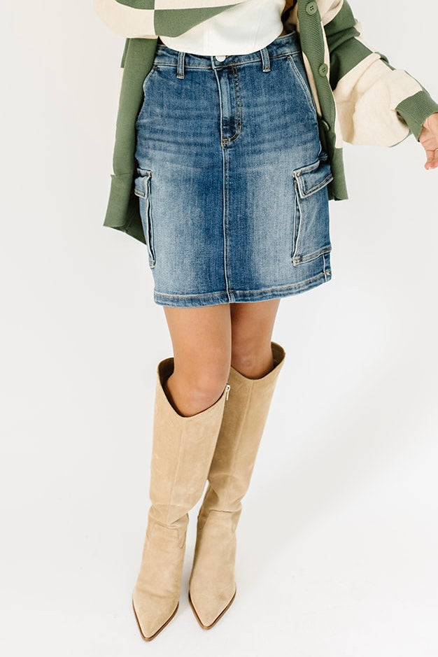 【BAON】Kune cargo string denim midi skirt Amazon.com: IDEALSANXUN Long Cargo Skirts for Women Trendy