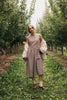 heirloom midi dress // brown gingham *zoco exclusive*