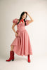 nora midi dress // red gingham *zoco exclusive*