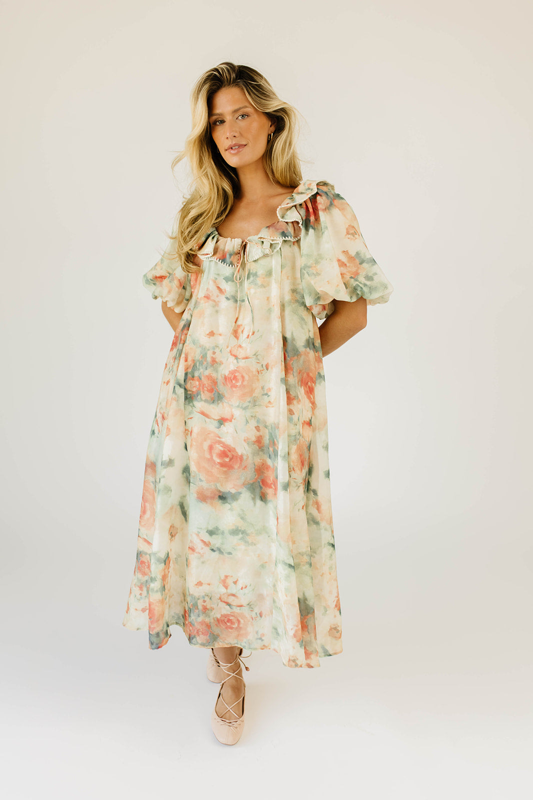 good luck puff sleeve dress // bloom *zoco exclusive* – shop zoco