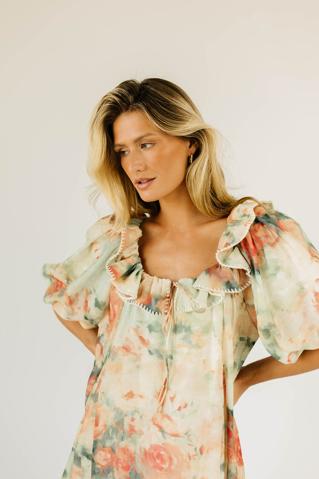 good luck puff sleeve dress // bloom *zoco exclusive* – shop zoco