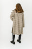 edina plaid trench coat