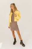 lucy jacket // yellow