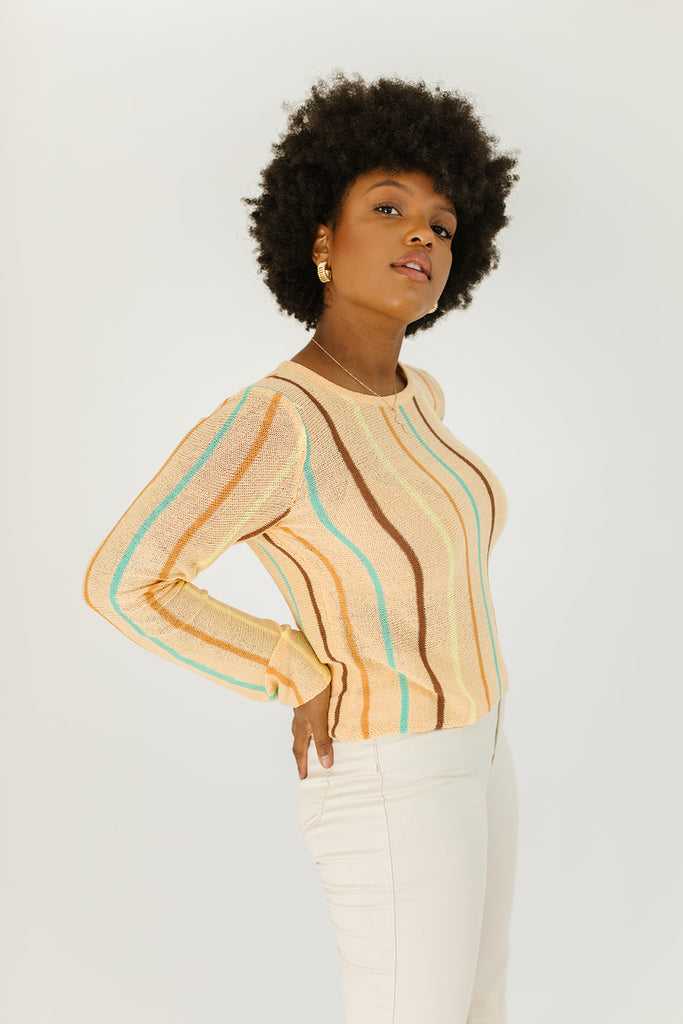 simon striped top