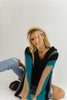 more is more button sweater // black
