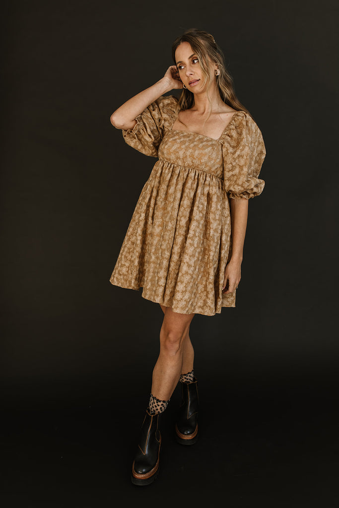 cindy puff sleeve dress