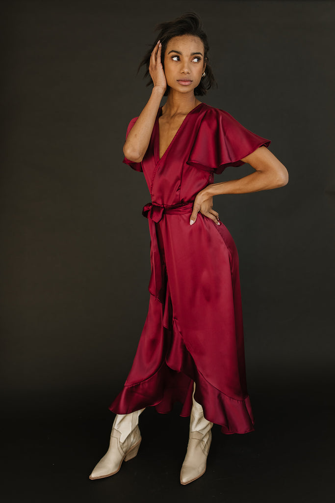 first date wrap dress