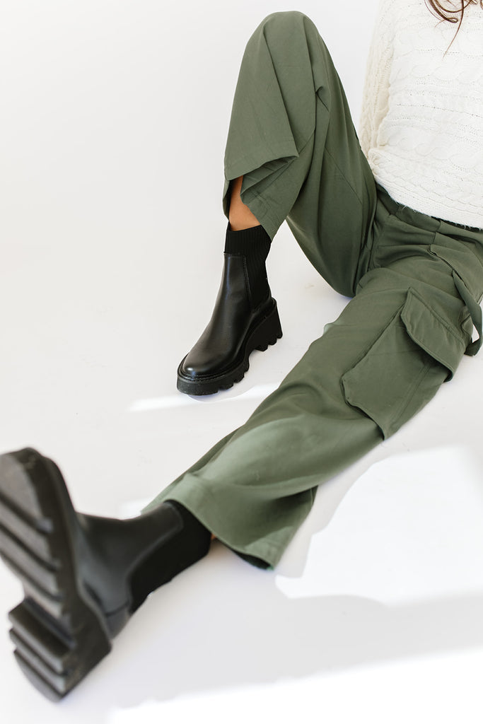 hoven h2O boots black leather // dolce vita