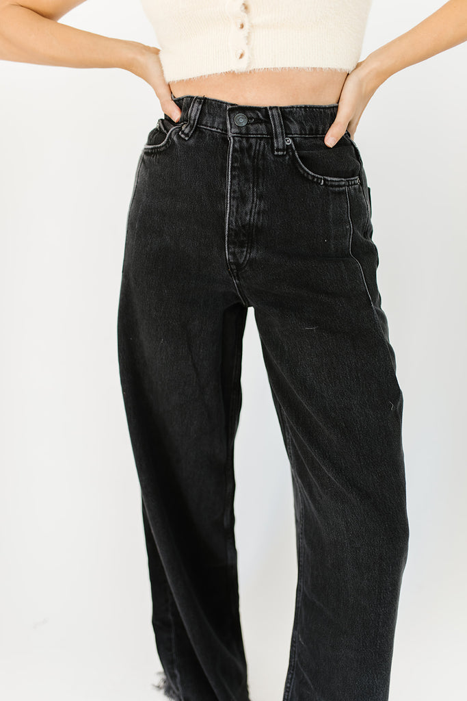old west slouchy jeans in panther // free people – shop zoco