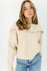 so much to say half zip sweater