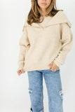 so much to say half zip sweater
