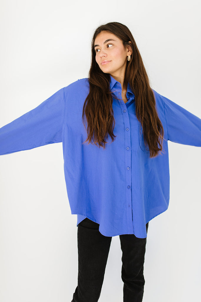 demi button up // indigo