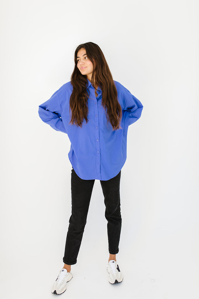 demi button up // indigo
