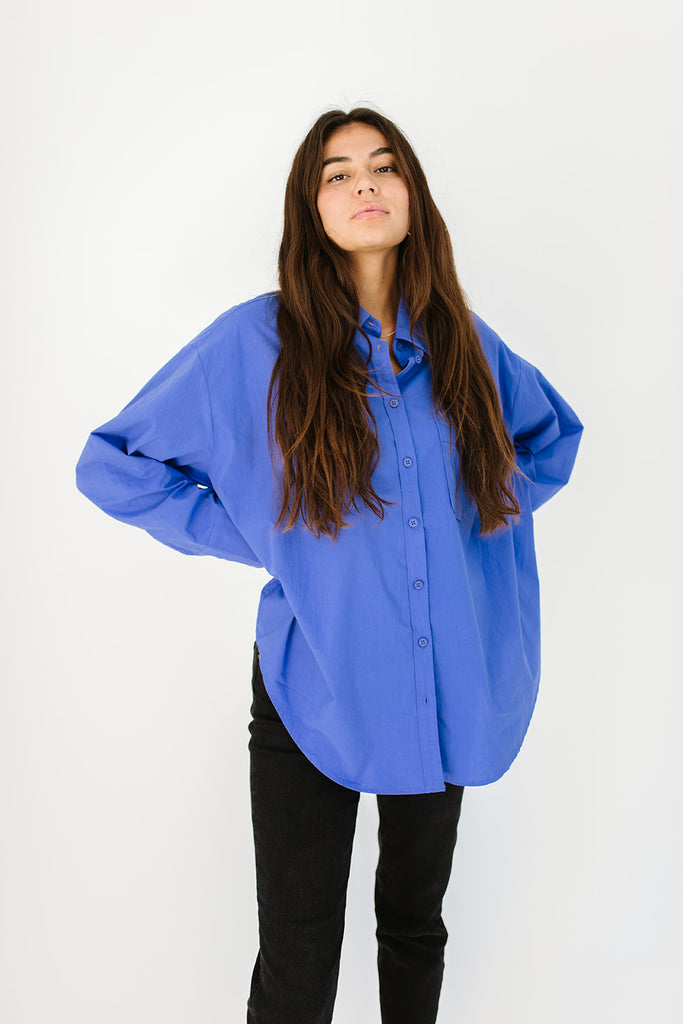 demi button up // indigo