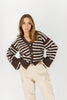 middle of the night striped cardigan