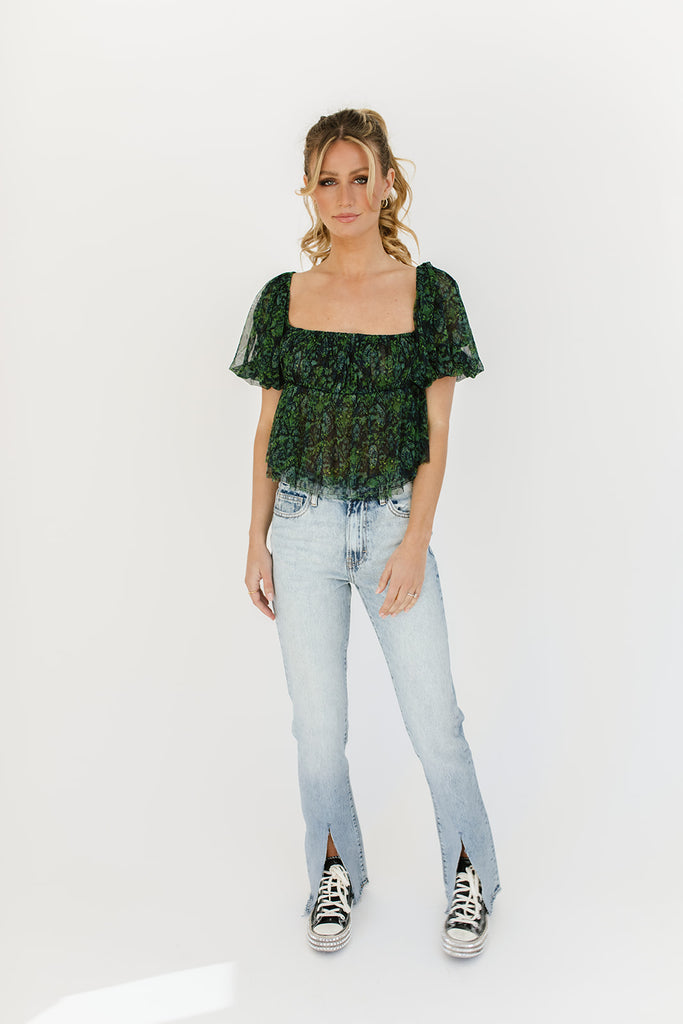 penelope puff sleeve top // free people