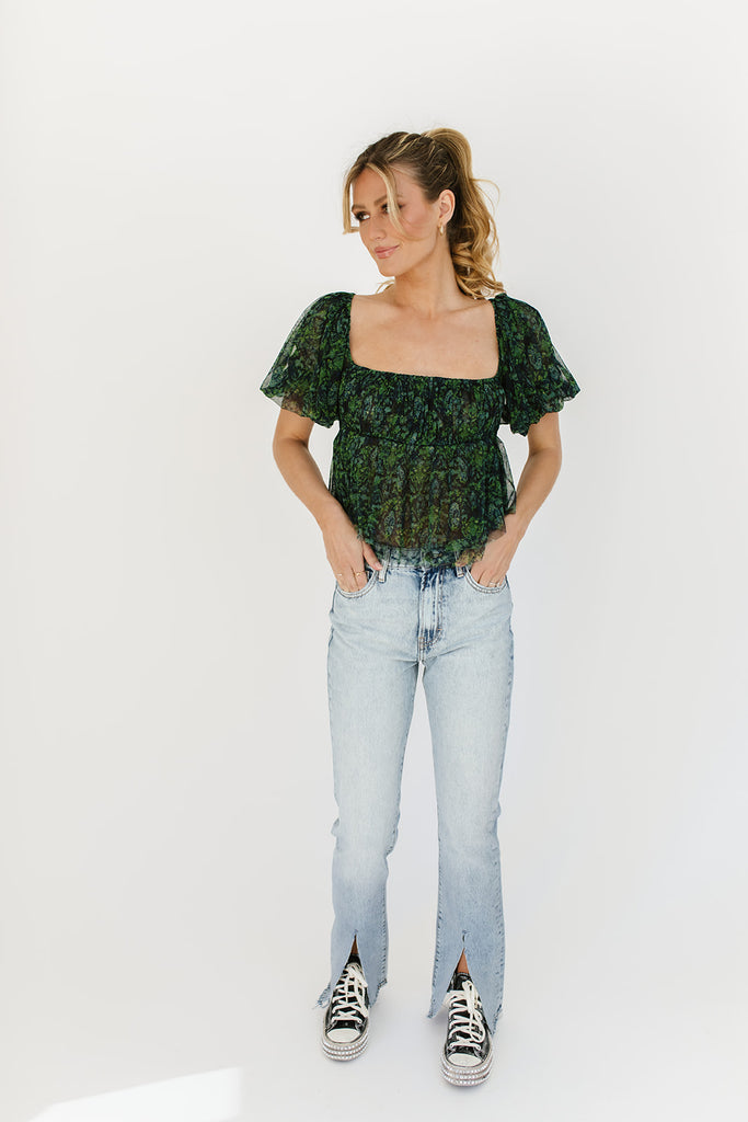 penelope puff sleeve top // free people