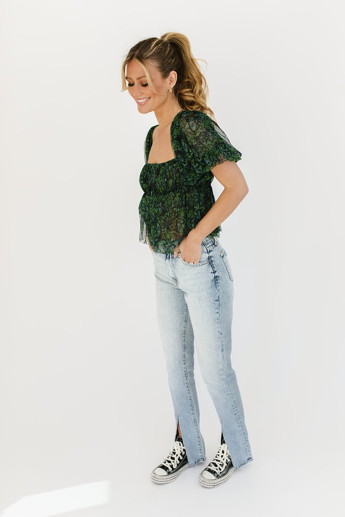 penelope puff sleeve top // free people