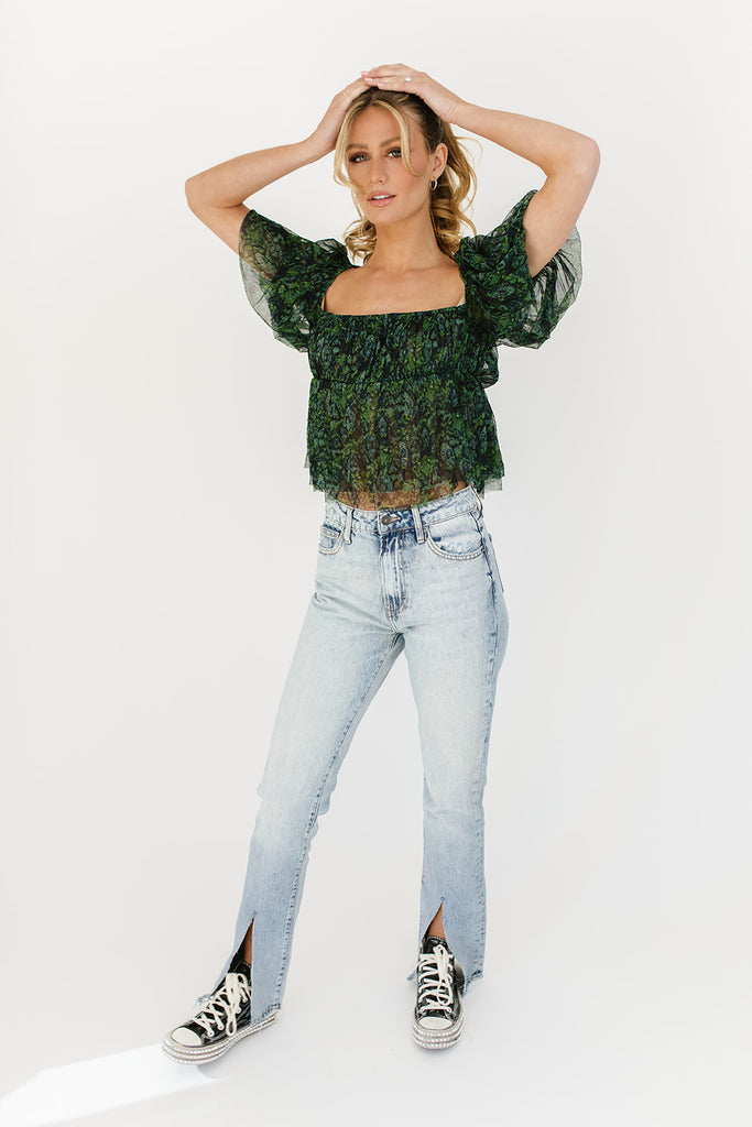penelope puff sleeve top // free people