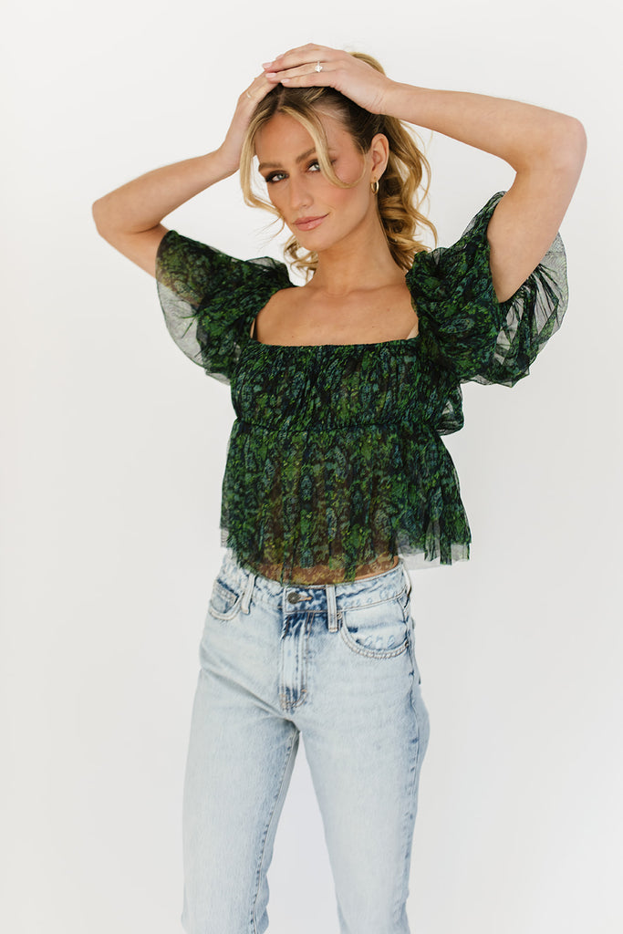 penelope puff sleeve top // free people