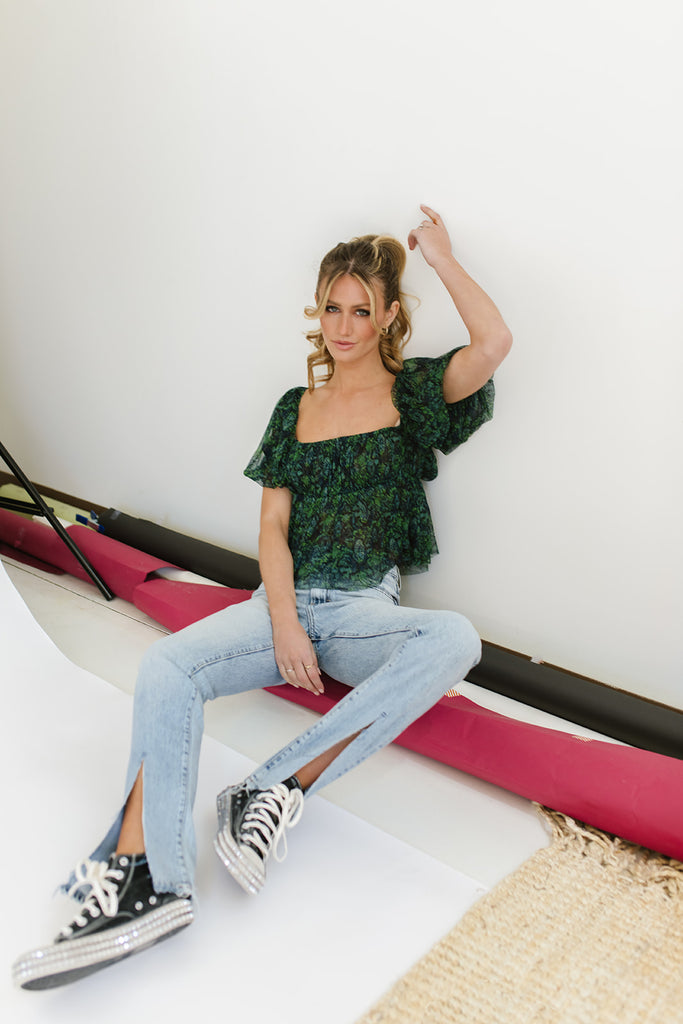 penelope puff sleeve top // free people