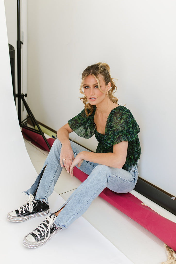 penelope puff sleeve top // free people