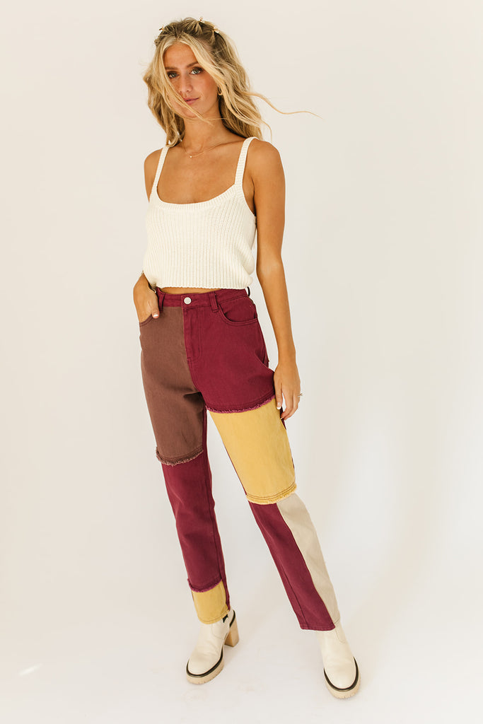 not much patchwork pants